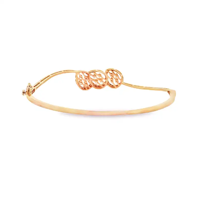 Gold Diamond Bangle Bracelet