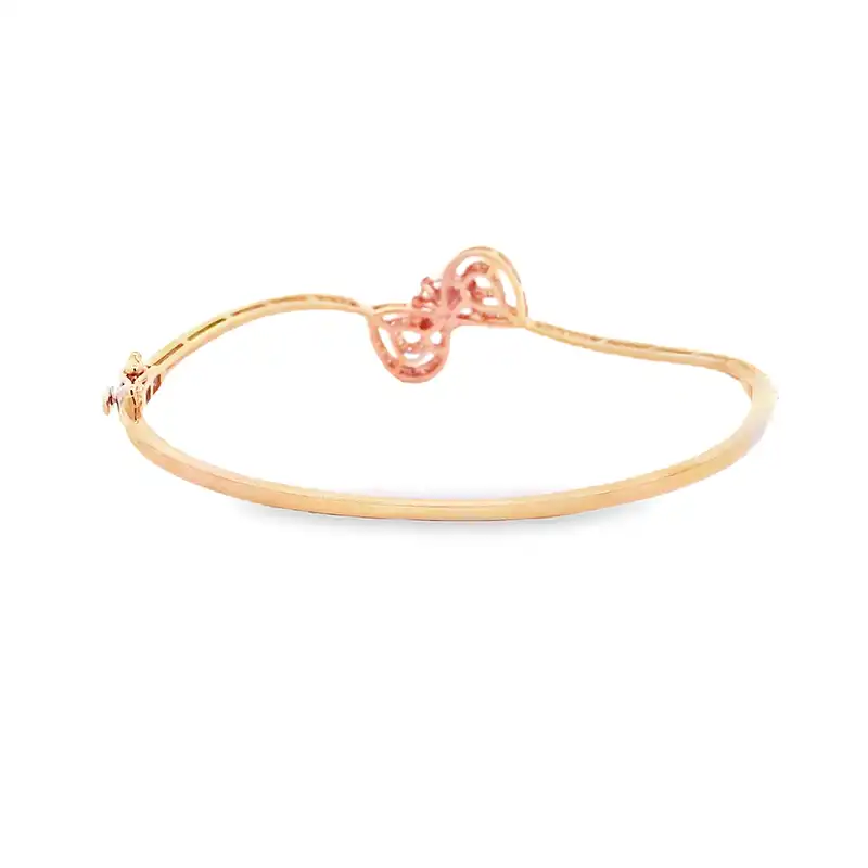 Gold Diamond Bangle Bracelet
