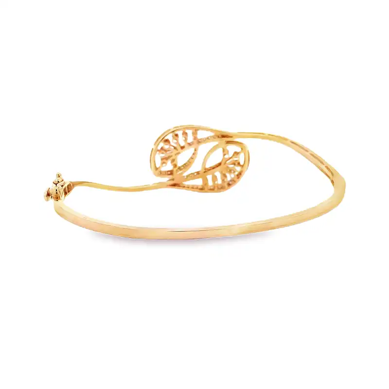 Gold Diamond Bangle Bracelet