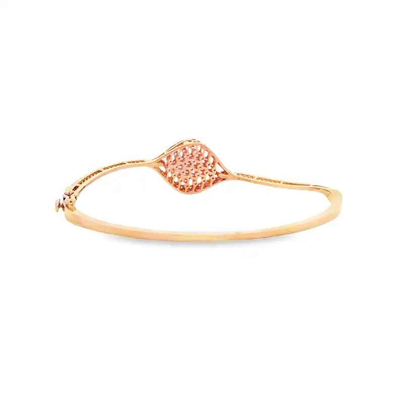 Gold Diamond Bangle Bracelet