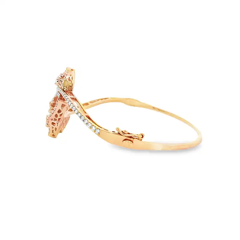 Gold Diamond Bangle Bracelet