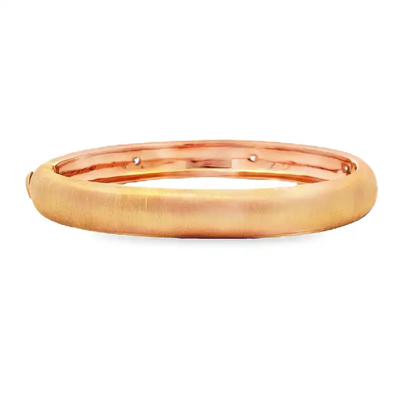 Gold Diamond Bangle Bracelet