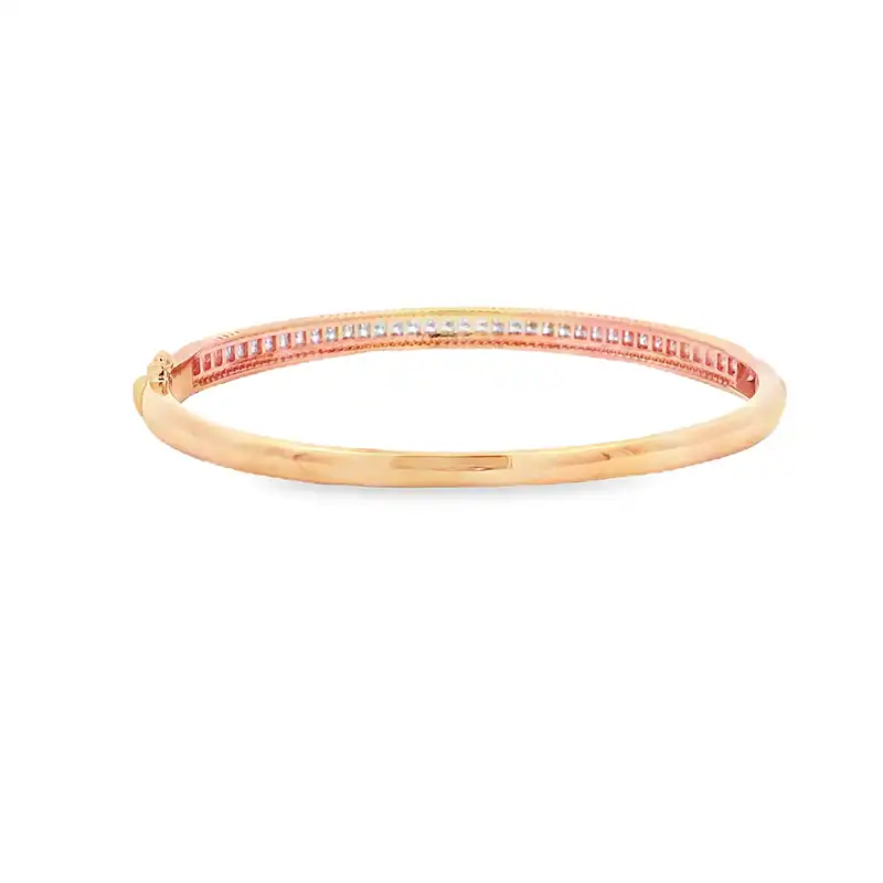 Gold Diamond Bangle Bracelet