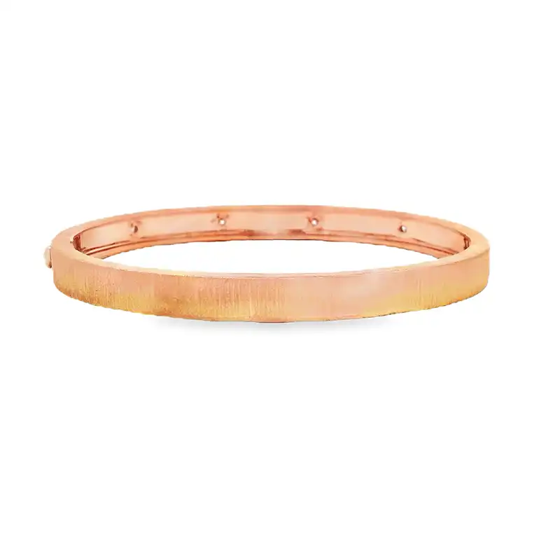 Gold Diamond Bangle Bracelet
