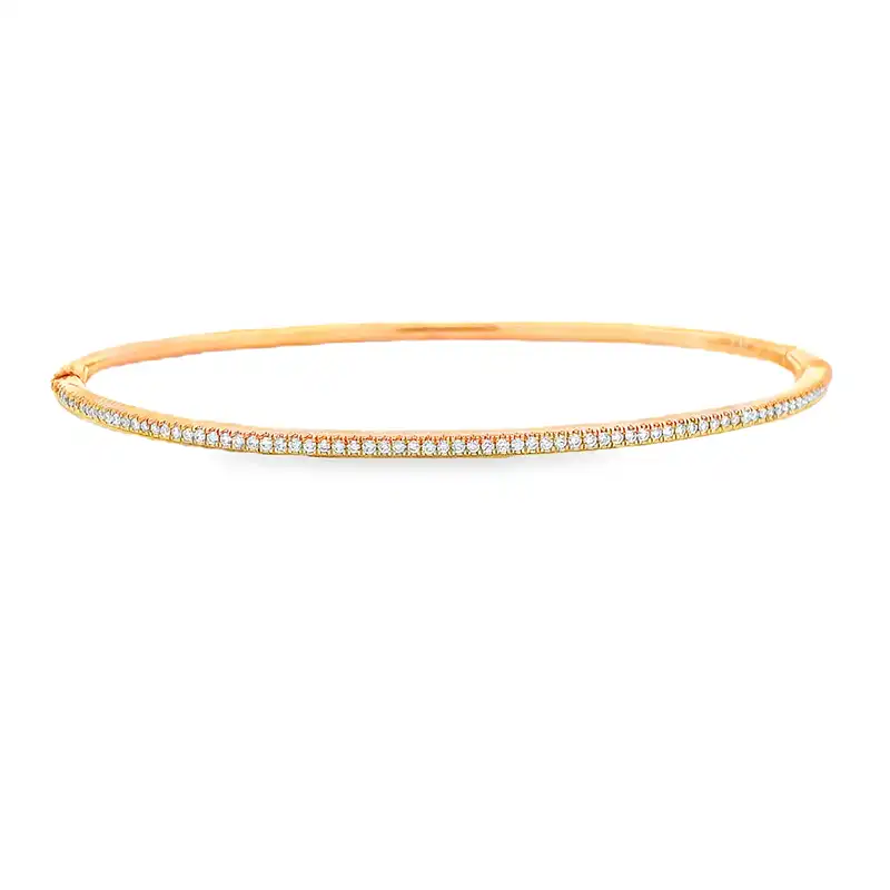 Gold Diamond Bangle Bracelet