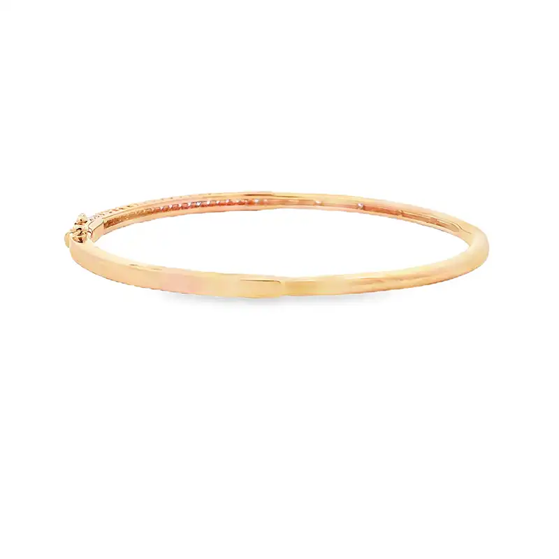 Gold Diamond Bangle Bracelet