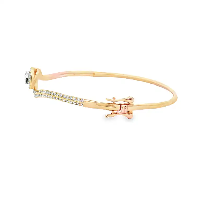 Elegant Rose Gold Diamond Bracelet