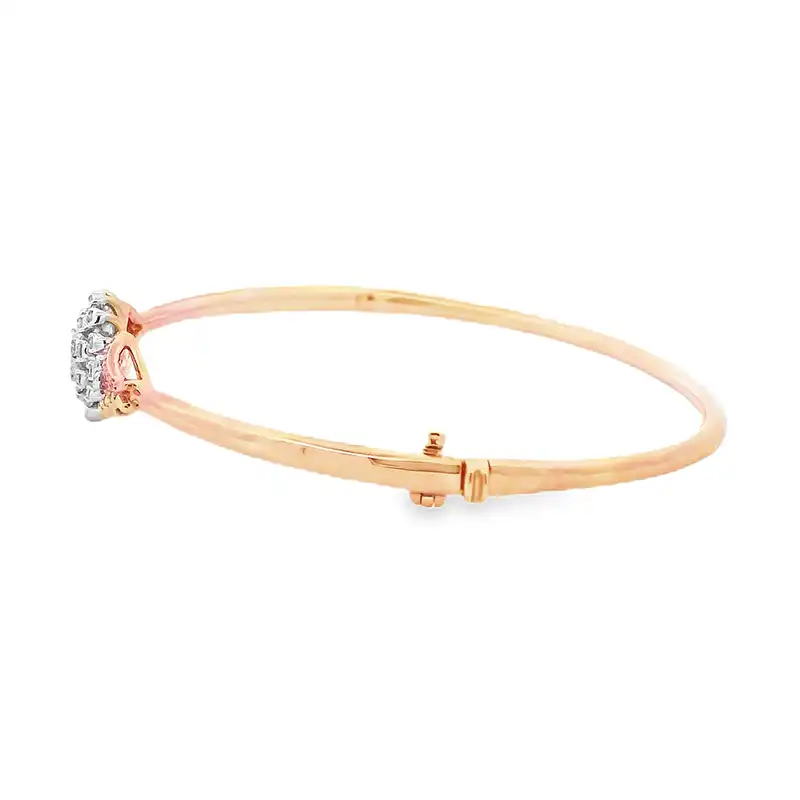 Gold Diamond Bangle Bracelet