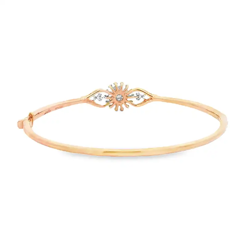 Gold Diamond Bangle Bracelet