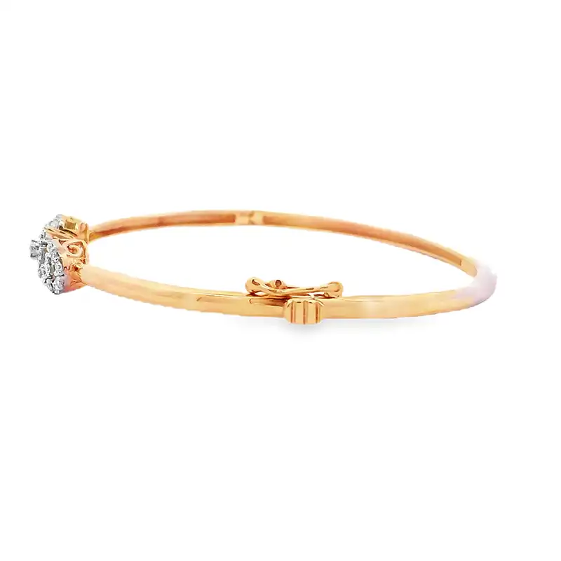 Gold Diamond Bangle Bracelet