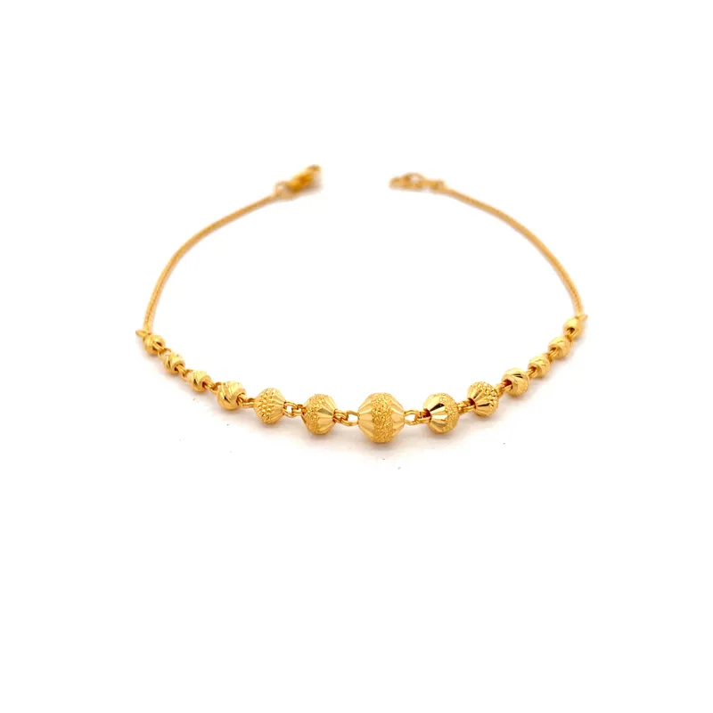 Elegant 22k Yellow Gold Bracelet Size 7.3 Inch for Everyday or Special Occasions