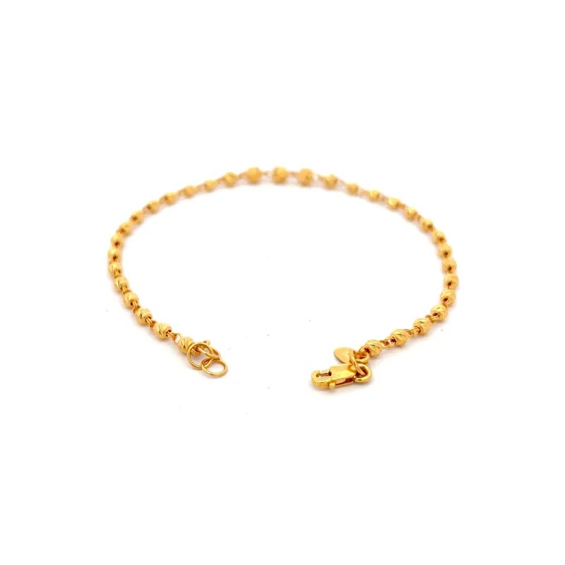 Elegant 22k Yellow Gold Bracelet Size 7.5 Inch for Everyday Wear
