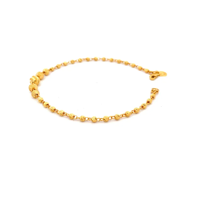 Elegant 22k Yellow Gold Bracelet Size 7.7 Inch for Everyday or Special Occasions