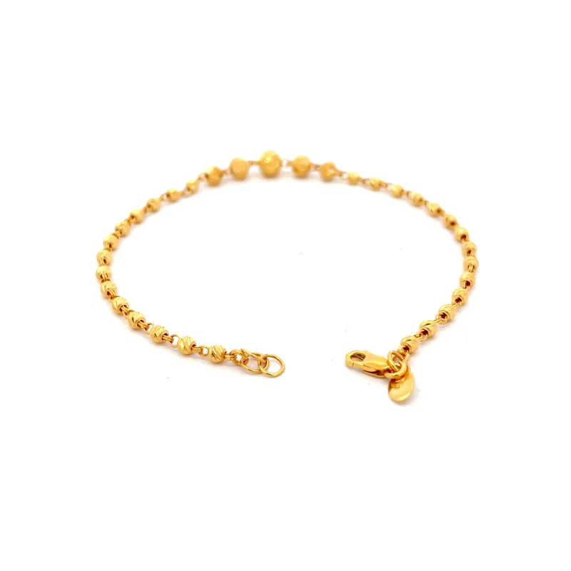 Elegant 22k Yellow Gold Bracelet Size 7.7 Inch for Everyday or Special Occasions