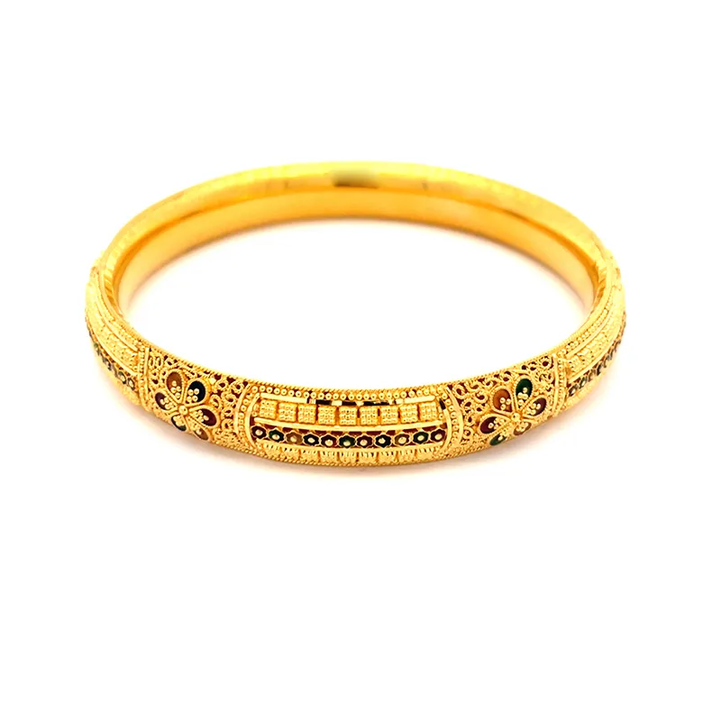 22K Gold Bangle Set of 2 - Size 2.6