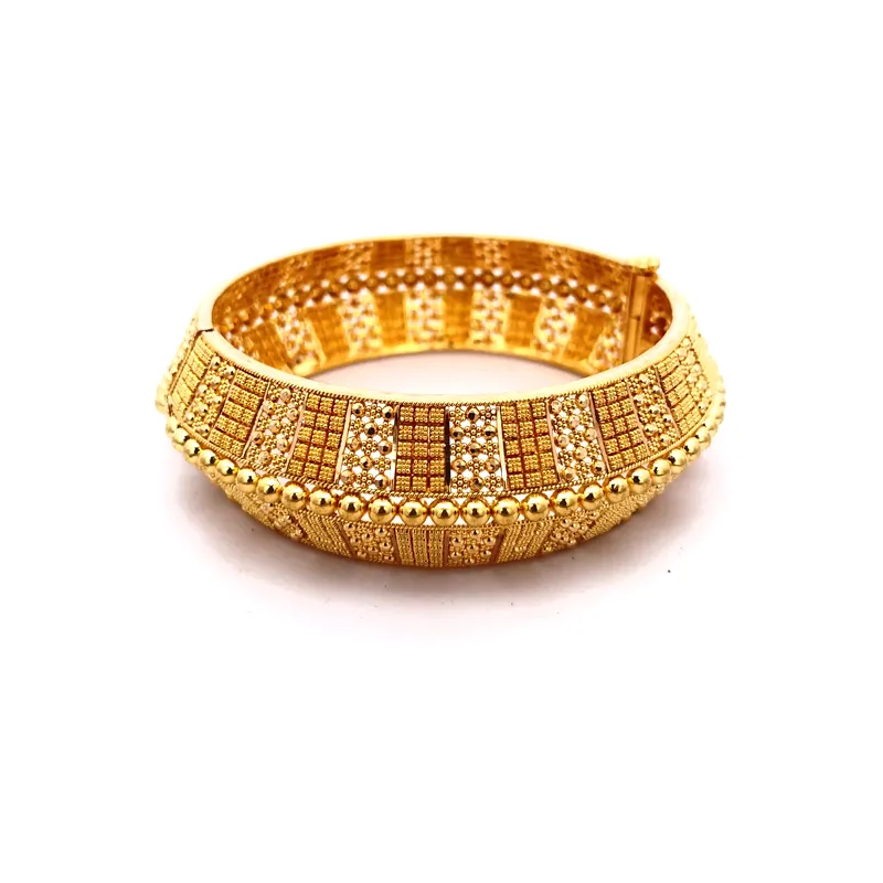 Two beautiful 22k yellow gold Kada bangles for women