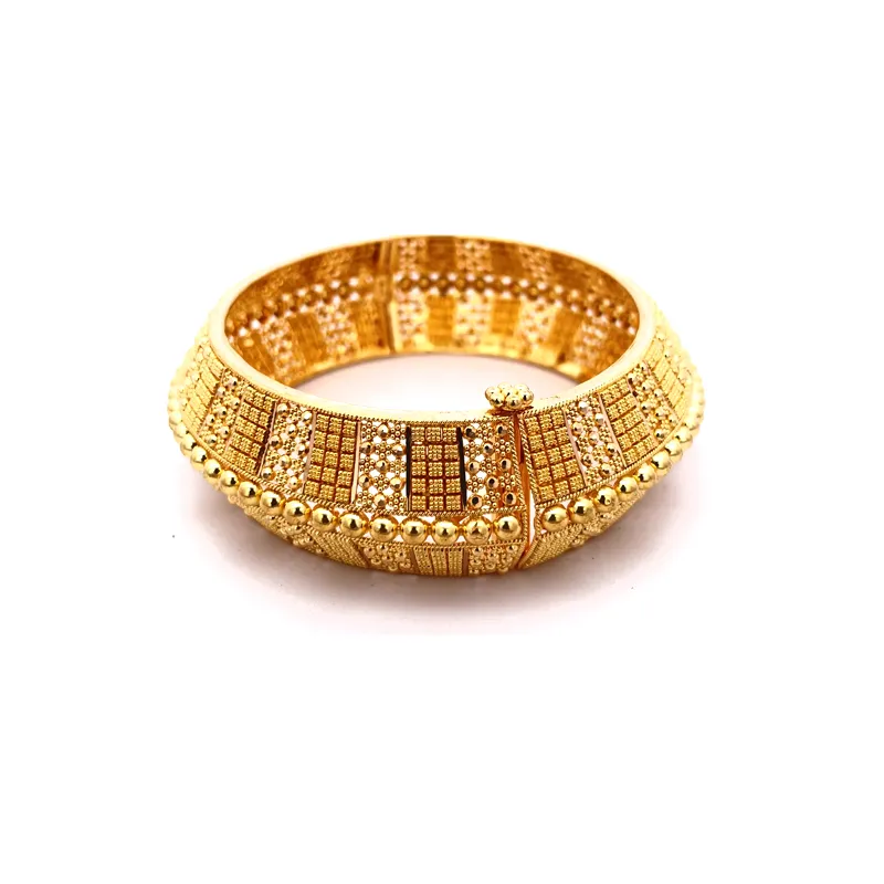 Two beautiful 22k yellow gold Kada bangles for women