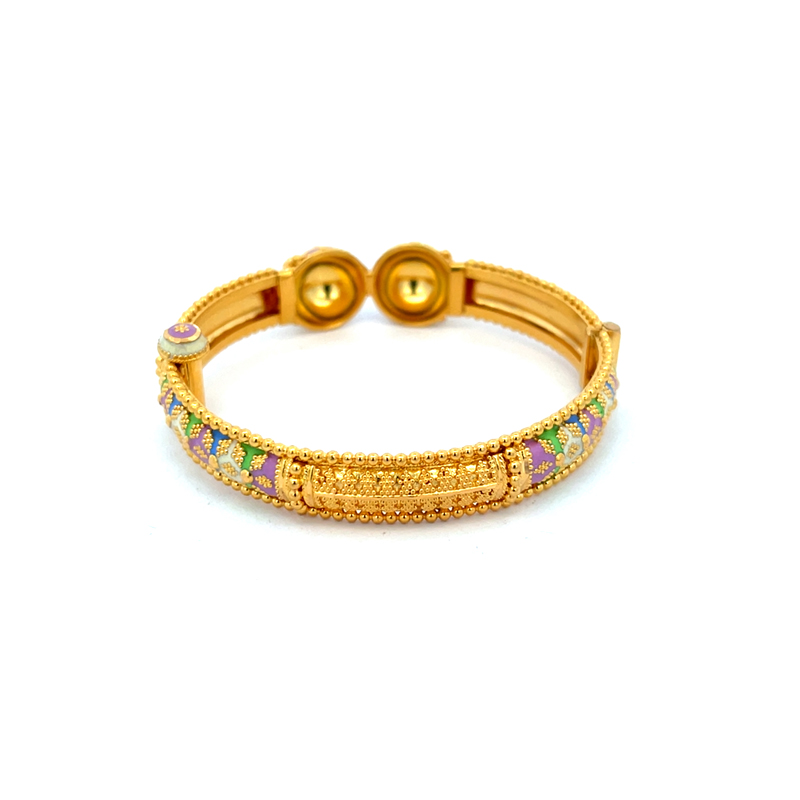 22K Yellow Gold Baby Bangle Set of 2