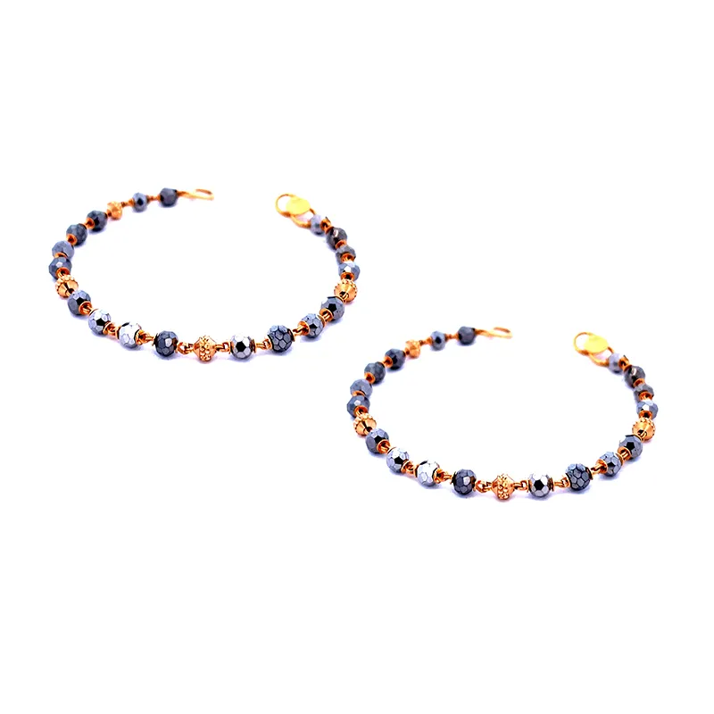 22K Gold Baby Beads Bracelet - Set of 2