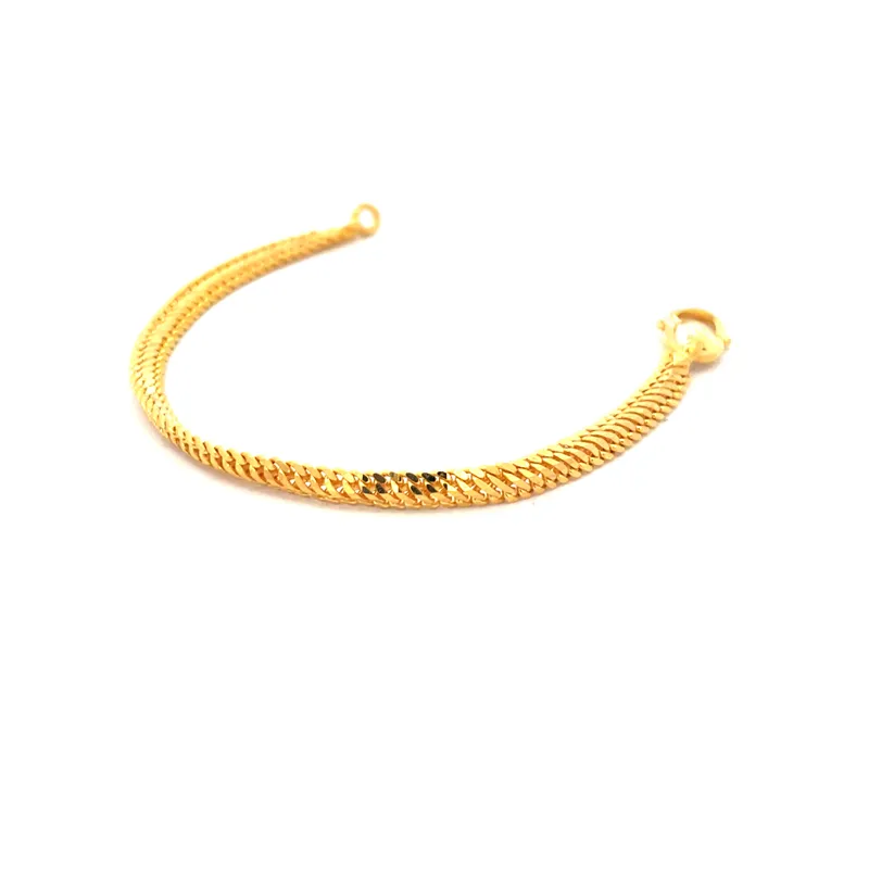 22K Yellow Gold Chain Bracelet for Baby