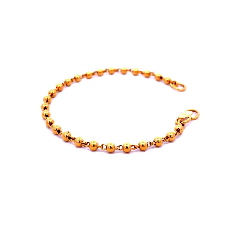 22K Gold Baby Bracelet - Set of 2