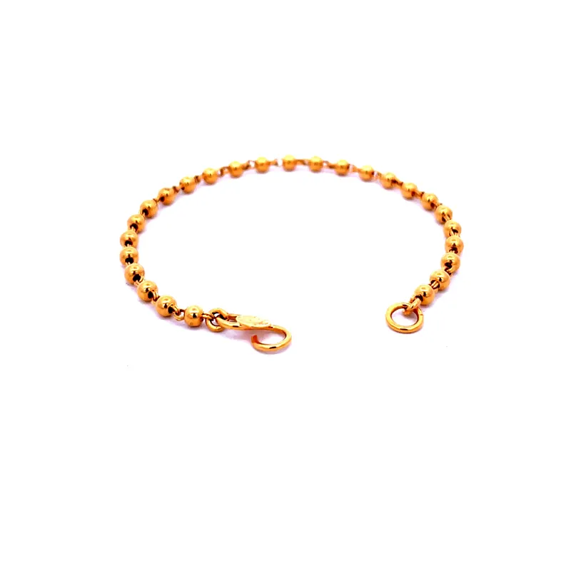 22K Gold Baby Bracelet - Set of 2