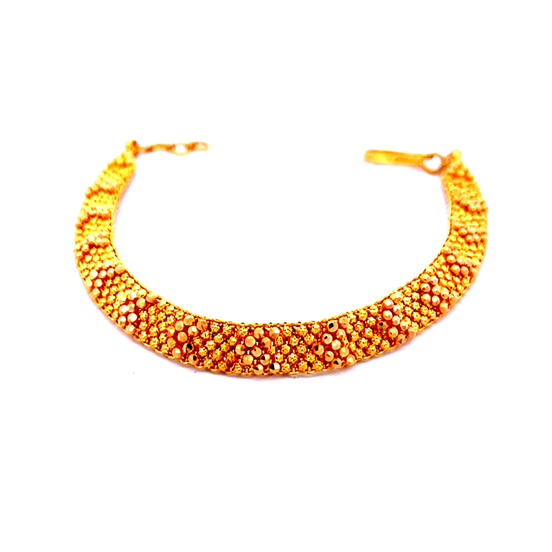 Bold Statement Gold Bracelet - 7.4 inch