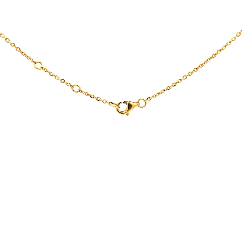 Round Mangalsutra in 18K gold and Diamonds