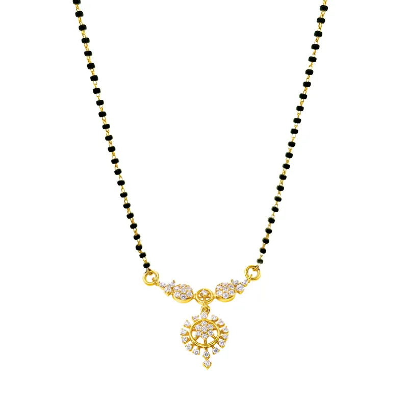 Ethnic Mangalsutra in 18K gold and Diamonds