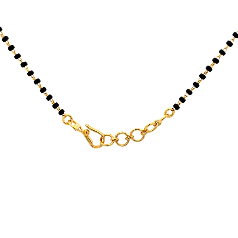 Teardrop Mangalsutra in 18K gold and Diamonds