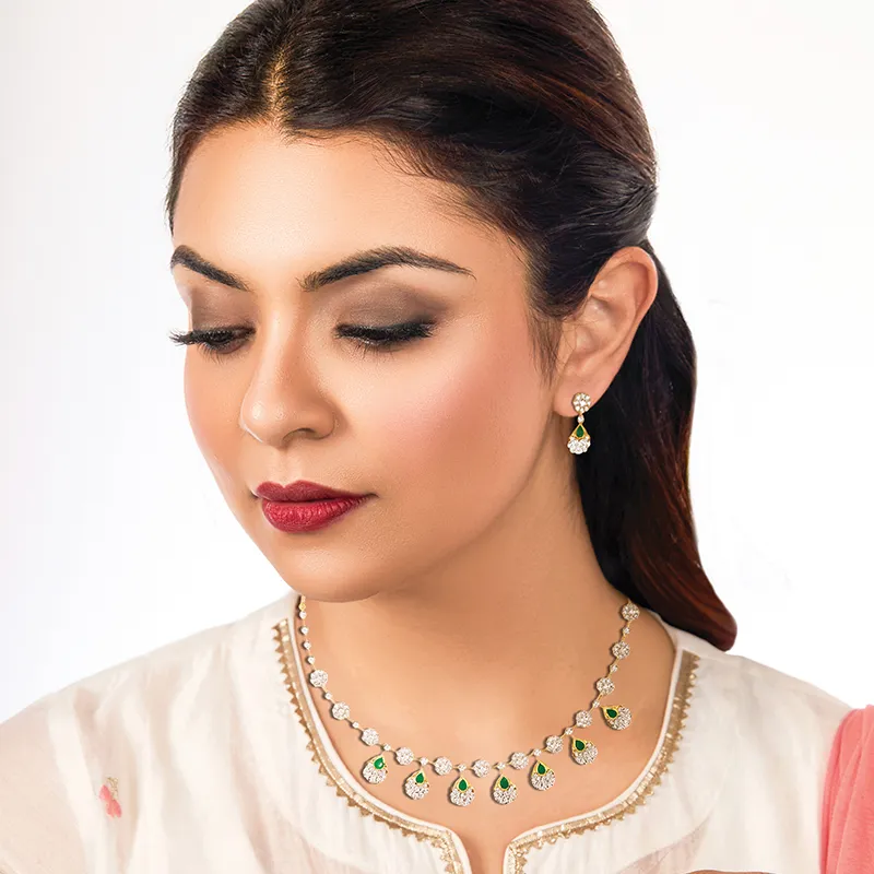 Emerald Necklace Set