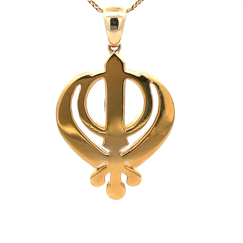 Gold Khanda Pendant