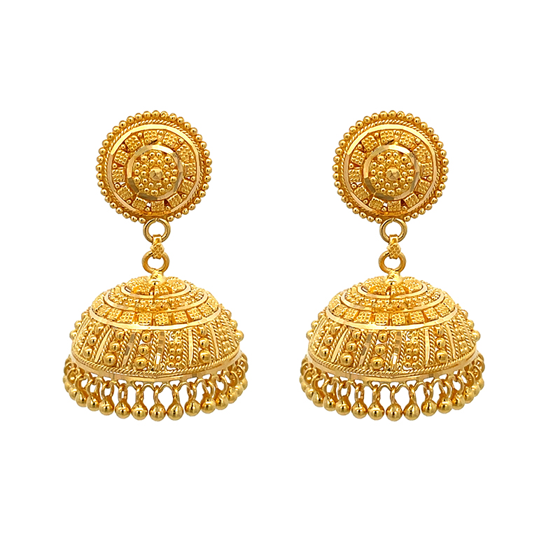 Elegant Gold Jhumka Earring