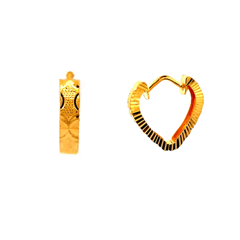 Elegant 22K Yellow Gold Hoop Earrings for Timeless Style and Everyday Wear