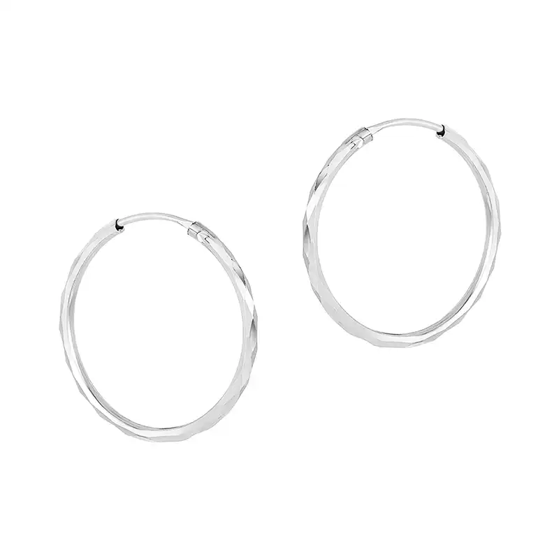 White gold ring earrings discount