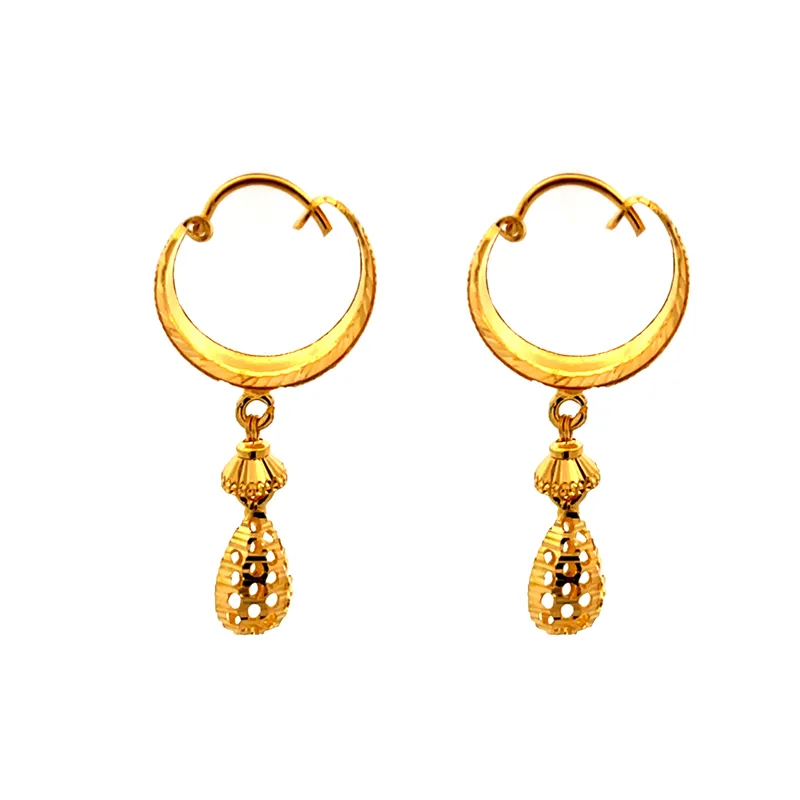 Elegant 22K Yellow Gold Earrings for Everyday Sparkle and Sophistication