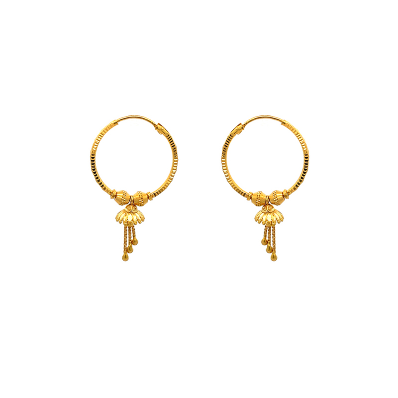 Nanga Gold Hoop Hook Earrings main image 1