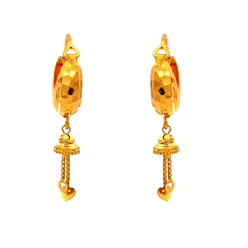 Beautiful 22K Yellow Gold Earrings for Timeless Everyday Elegance