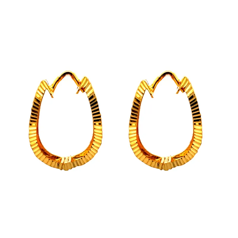 Elegant 22K Yellow Gold Hoop Earrings for Timeless Style and Everyday Wear
