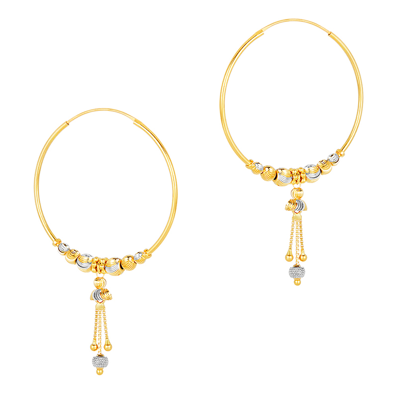 Elegant Yellow Gold Dangle Earrings - Jensen Jewelers