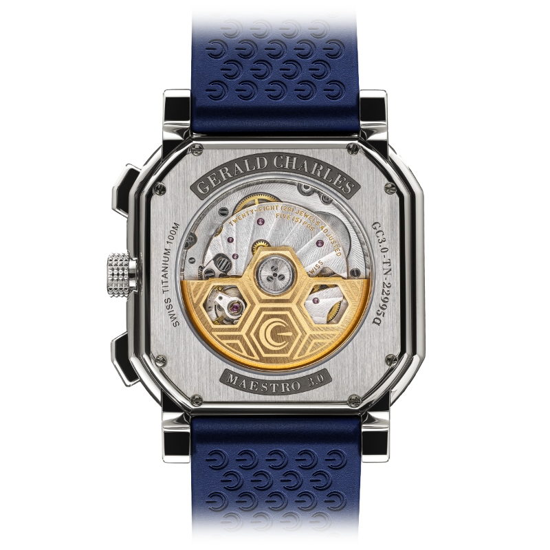 Maestro 3.0 Chronograph in Titanium and Royal Blue