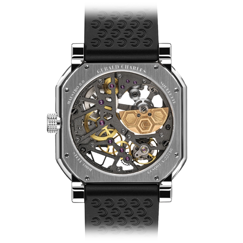 Maestro 8.0 Squelette in Stainless Steel and Timeless Black strap