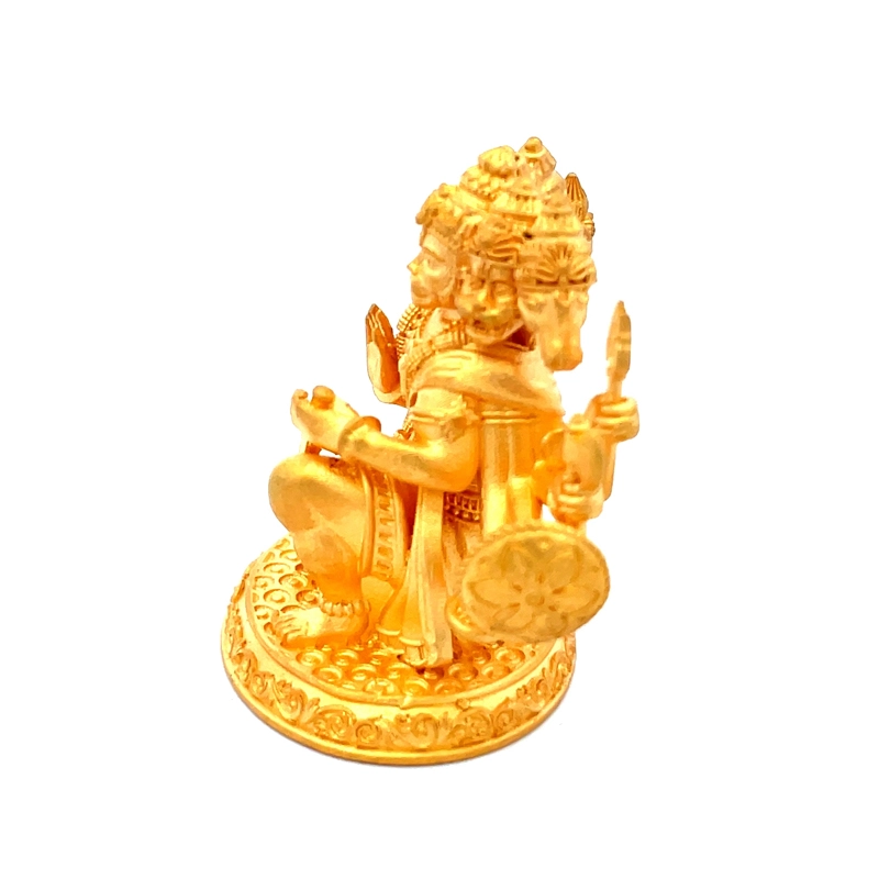 Lord Hanuman Gold Statue | Spiritual Puja Vastu