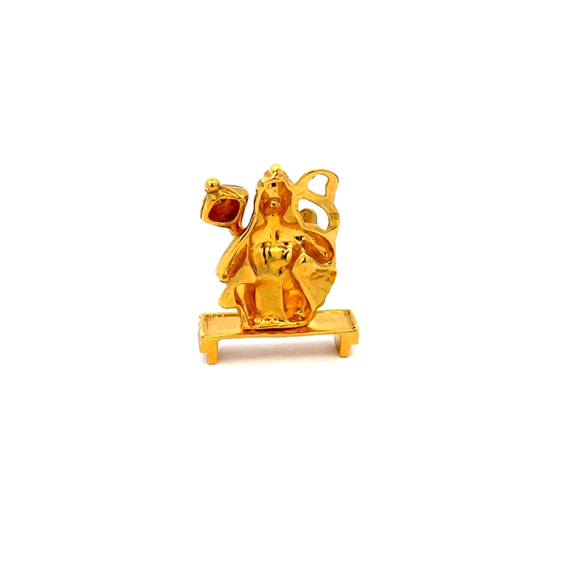 Lord Hanuman Gold Statue | Spiritual Puja Vastu