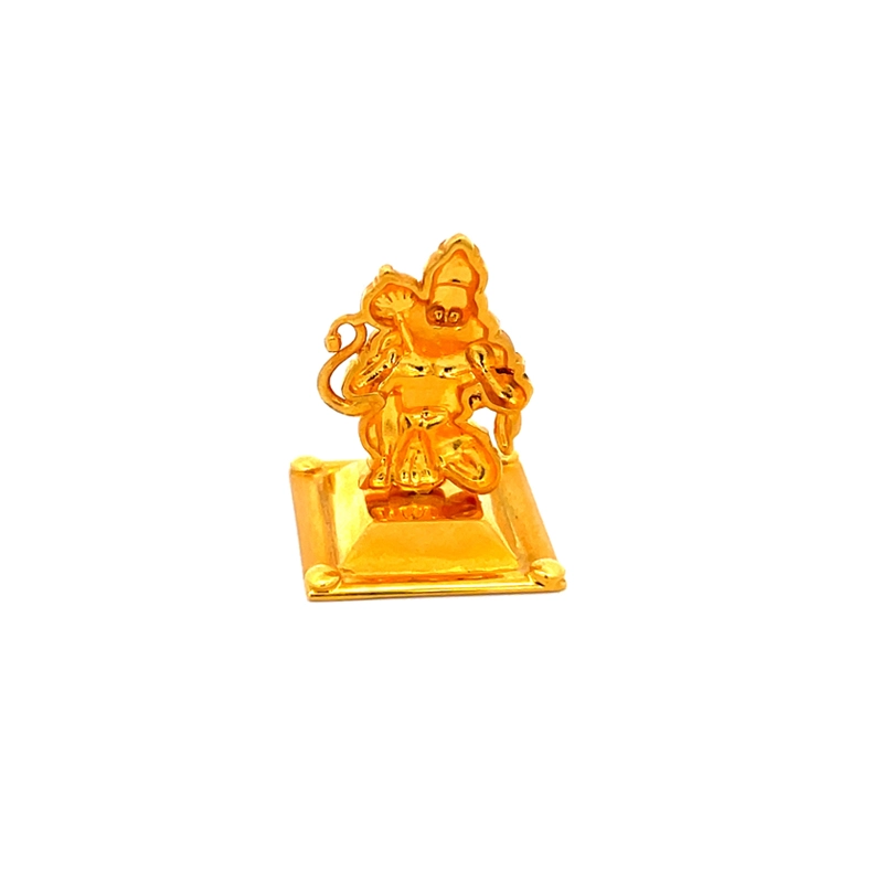 Lord Hanuman Gold Statue | Spiritual Puja Vastu