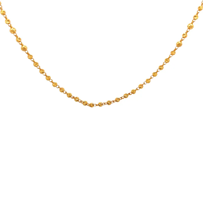 Elegant 22K Gold Chain Necklace