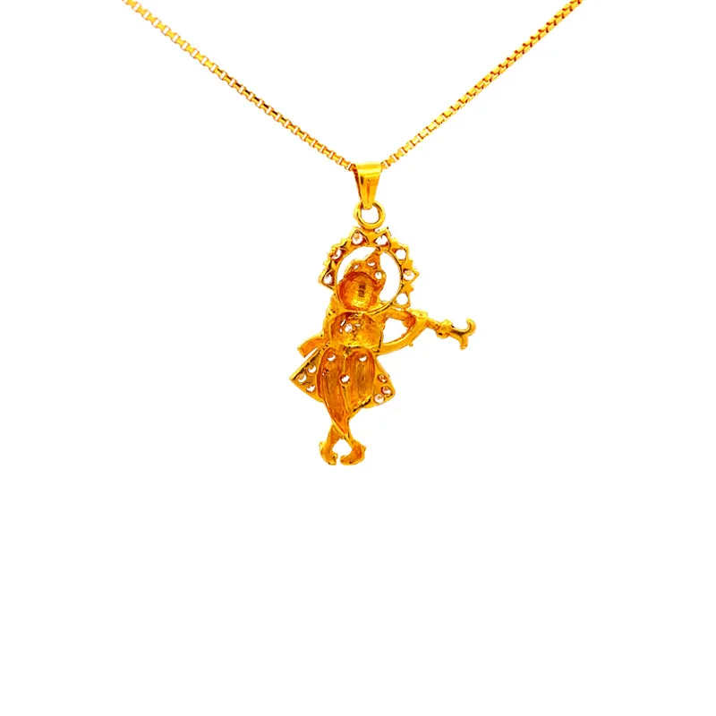 Lord Krishna pendant in 22K gold