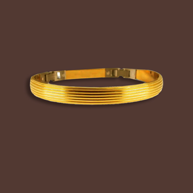 Men's 22K Yellow Gold Kada Bangle