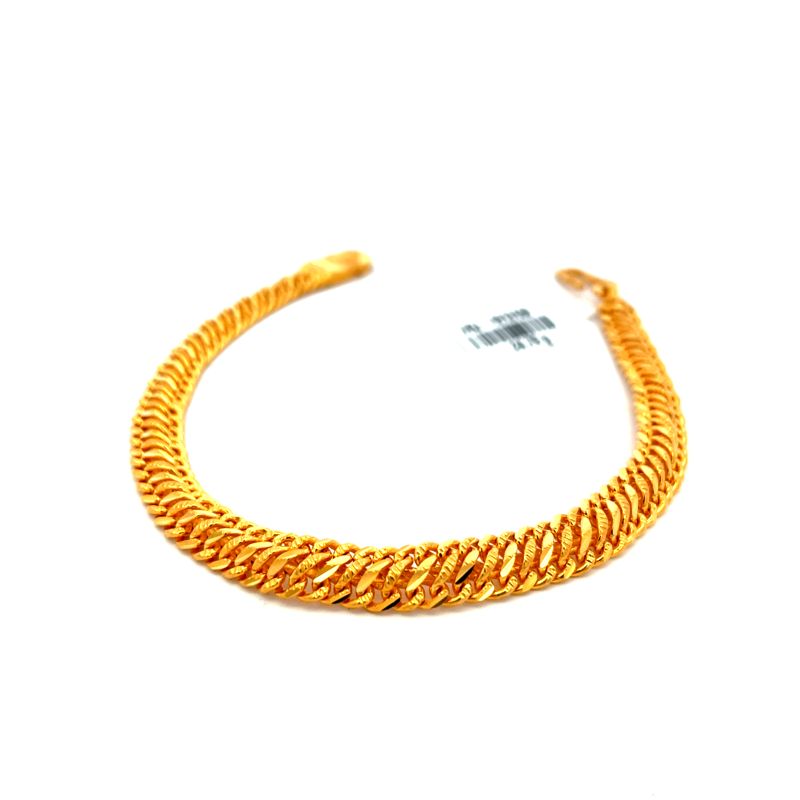 Daily wear Bracelet in 22K Gold for Men