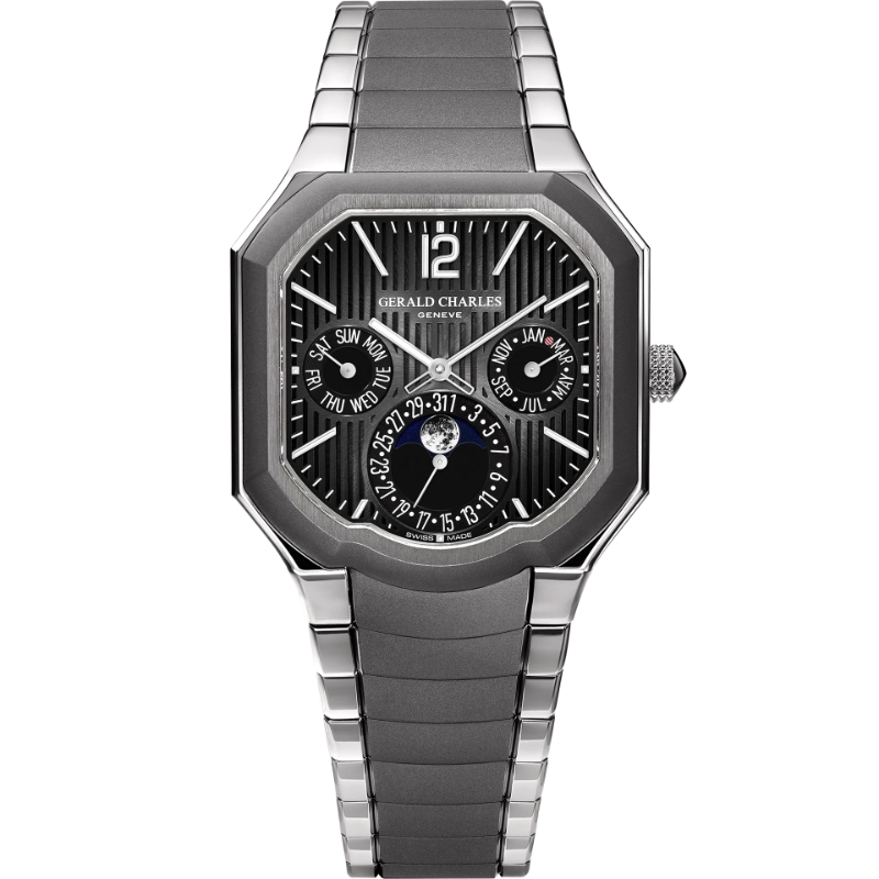 Gerald Charles Masterlink Perpetual Calendar Fum&eacute; dial Watch